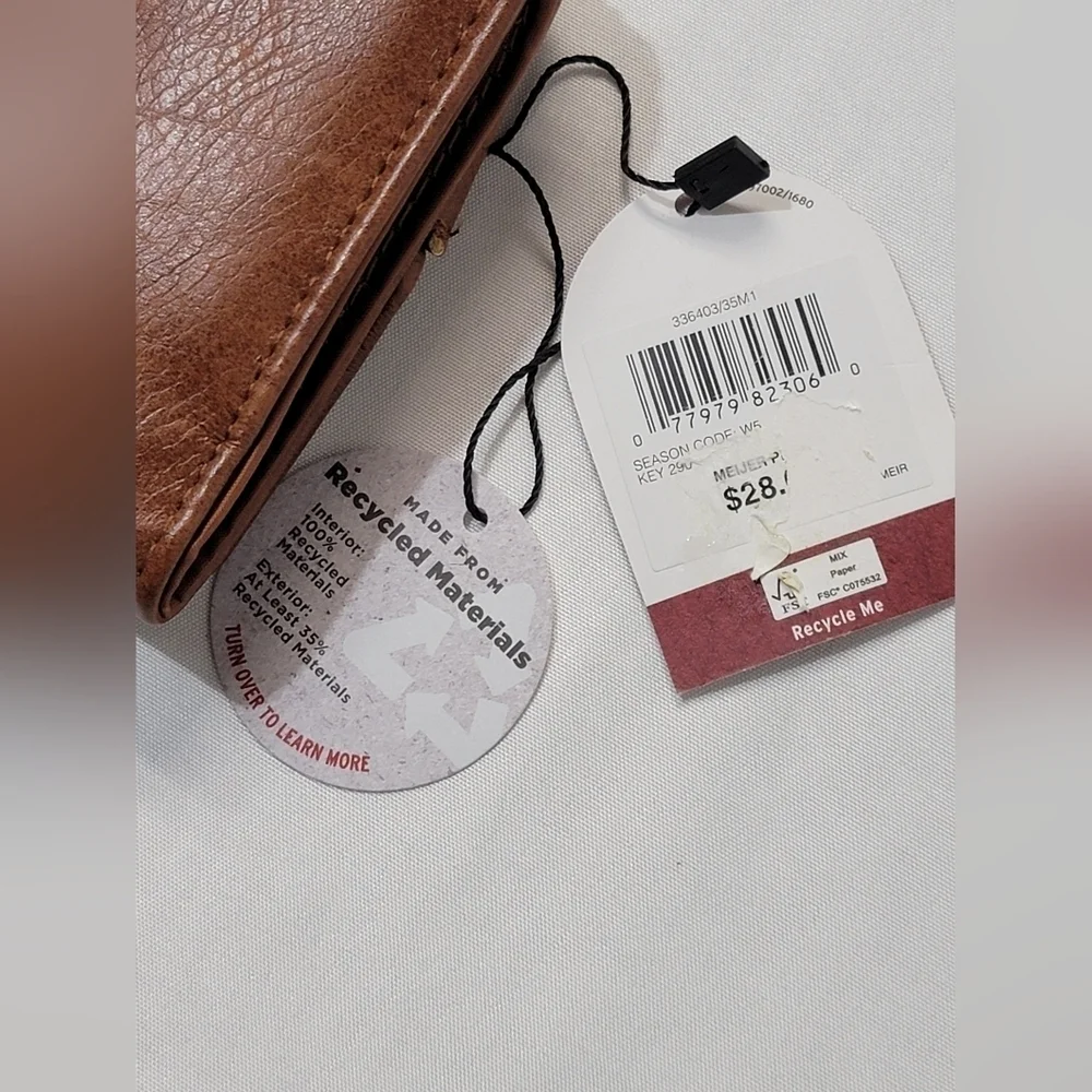 Mundi Womens Brown Mini Safe Keeper Bifold Wallet With RFID Blocking Technology